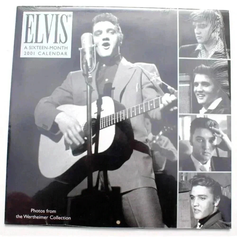 Vintage Sealed 2001 Elvis Presley 16 Month Edition Calendar - NOS